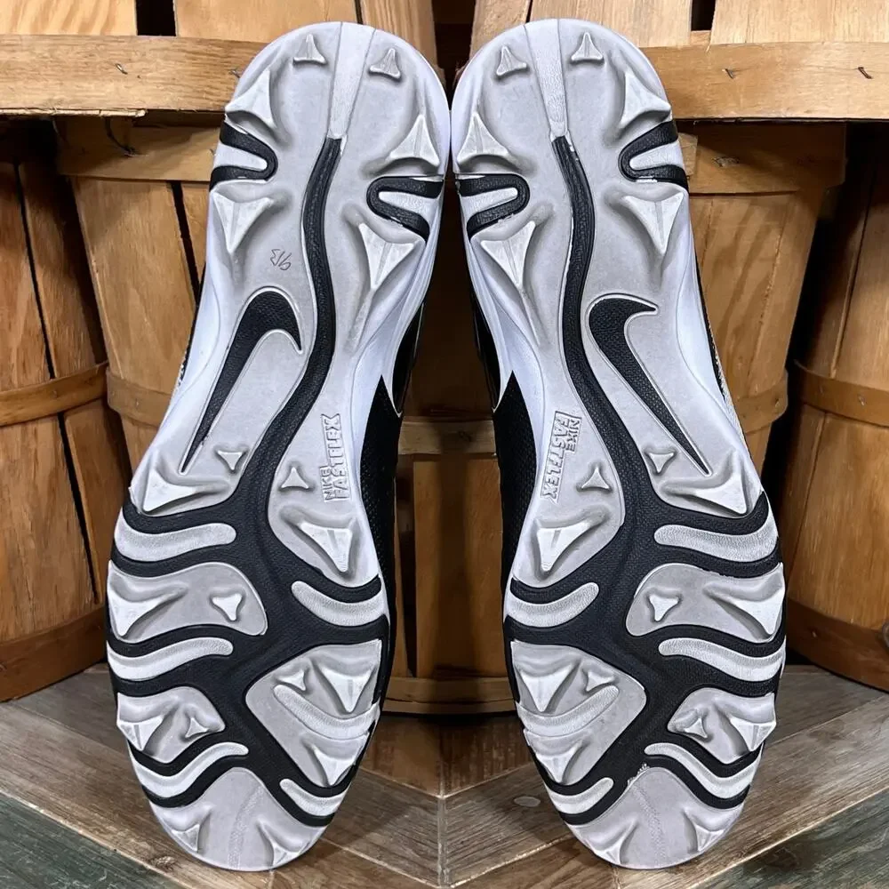 Nike Vapor Edge Shark Black White CD0074-001 Low Football Cleats Mens Size 15